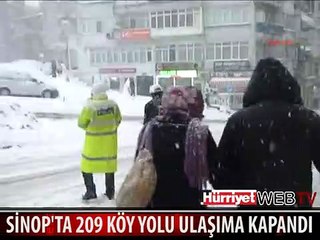 KAR SİNOP'UN HER YERİNİ SARDI