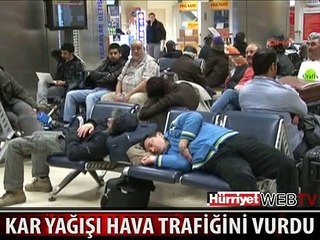 HAVA ULAŞIMINA KAR ENGELİ
