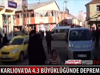 BİNGÖL'DE 4.3 BÜYÜKLÜĞÜNDE DEPREM MEYDANA GELDİ