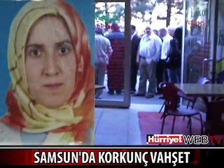 ÇOCUĞUNUN GÖZÜ ÖNÜNDE BIÇAKLADI