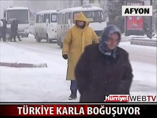 TÜRKİYE KARLA MÜCADELE EDİYOR