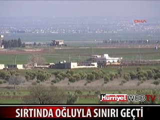 SIRTINDA OĞLUYLA MAYINLI BÖLGEDEN GEÇMEYE ÇALIŞTI