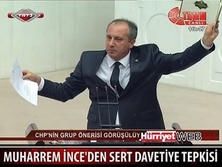 MUHARREM İNCE'DEN DAVETİYE İSYANI