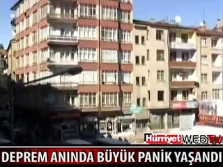 DEPREM ANINDAKİ BÜYÜK PANİK