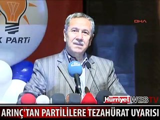 PARTİLİLERE TEZAHÜRAT UYARISI