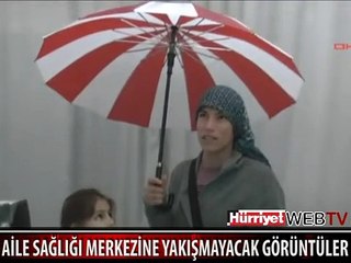 AİLE SAĞLIĞI MERKEZİNE YAKIŞMAYACAK GÖRÜNTÜLER