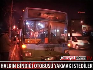 TERÖRİSTLER HALKIN BİNDİĞİ OTOBÜSE SALDIRDI