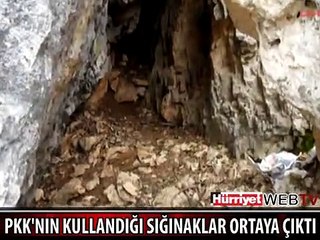 İŞTE PKK'NIN MAĞARASI