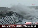 ZONGULDAK'TA DEV DALGALAR OLUŞTU