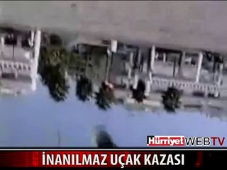BU GÖRÜNTÜLER DOĞRU MU? İNANILMAZ UÇAK KAZASI
