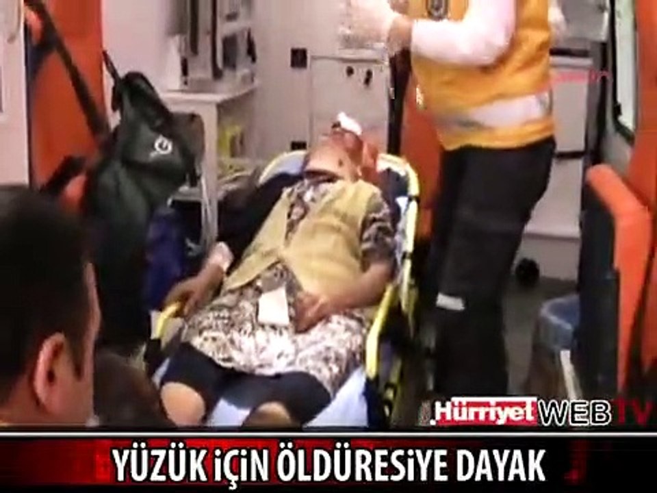 YÜZÜK İÇİN YAŞLI KADINI BU HALE GETİRDİLER