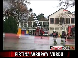 FIRTINA AVRUPA'YI VURDU