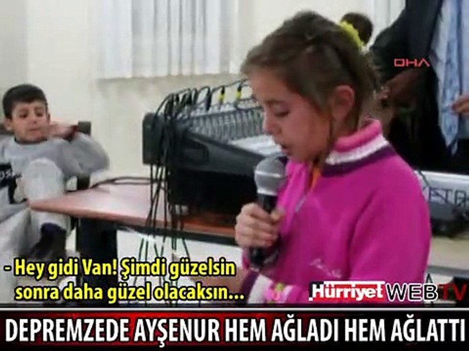 DEPREMZEDE AYŞENUR HERKESİ AĞLATTI