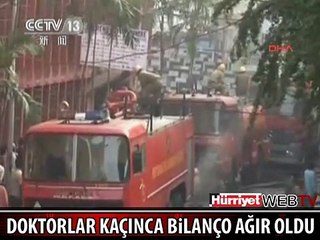 HİNDİSTAN'DA KORKUNÇ HASTANE YANGINI
