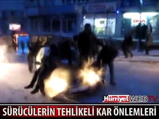 SÜRÜCÜLERİN TEHLİKELİ KAR ÖNLEMLERİ