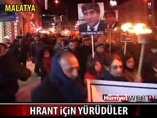 HRANT DİNK İÇİN YÜRÜDÜLER