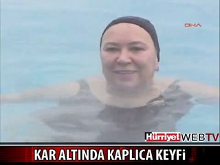 KAR ALTINDA HAVUZ KEYFİ