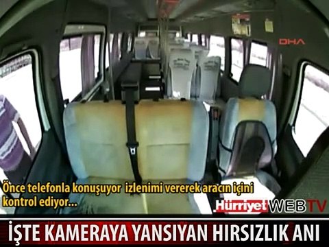MİNİBÜSÜN KAMERASI O ANLARI KAYDETTİ