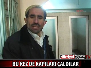 CAMİNİN TUVALETLERİNİN KAPISINI ÇALDILAR