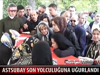 DEPREM KURBANI ASTSUBAY SON YOLCULUĞUNA UĞURLANDI