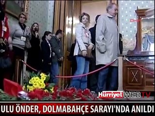 BÜYÜK ÖNDER DOLMABAHÇE SARAYI'NDA BÖYLE ANILDI