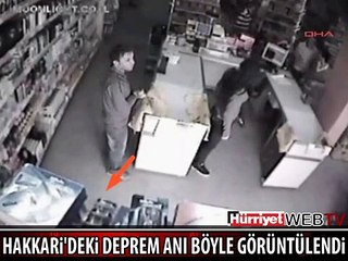 İŞTE HAKKARİ'DEKİ DEPREM ANI