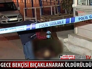 BEKÇİYİ SOKAK ORTASINDA BIÇAKLAYARAK ÖLDÜRDÜ