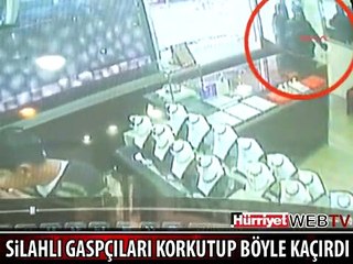 SOYGUNCULARI BÖYLE KORKUTUP KAÇIRDI