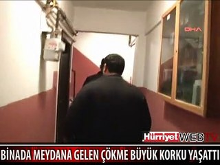 BİNA SAKİNLERİ BÜYÜK KORKU YAŞADI