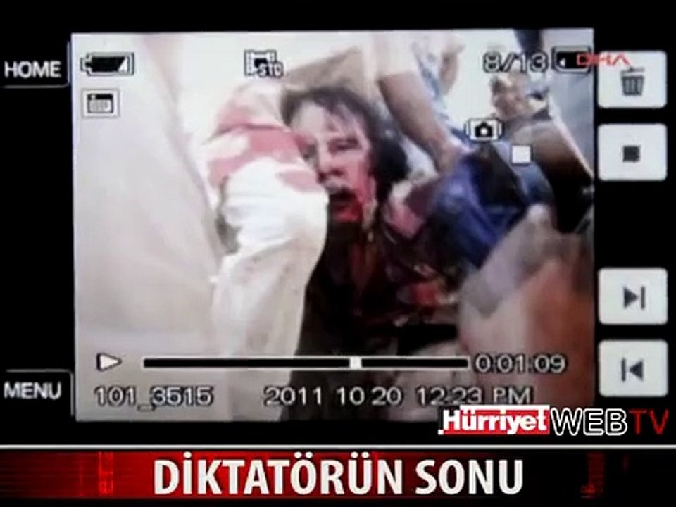 KADDAFİ ÖLDÜRÜLDÜ