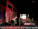 PKK'LILAR ARAÇ YAKIP KORUCU KAÇIRDI