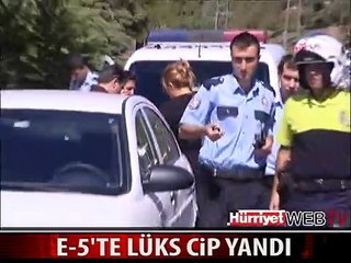 LÜKS CİP CAYIR CAYIR YANDI