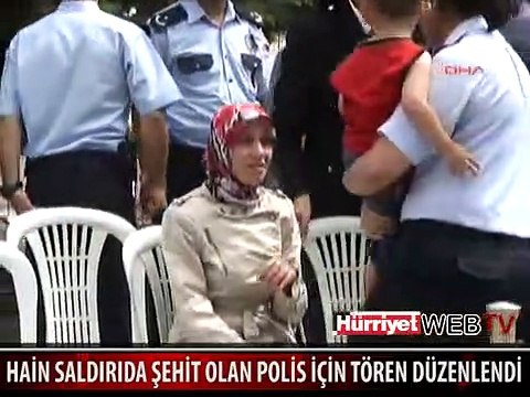 ŞEHİT DÜŞEN POLİS İÇİN TÖREN DÜZENLENDİ