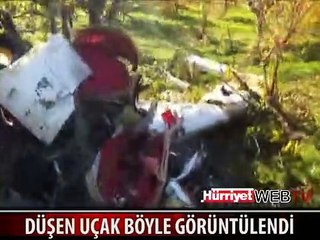 İŞTE EĞİTİM UÇAĞININ DÜŞTÜĞÜ YER