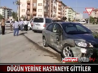 DÜĞÜN YERİNE HASTANEYE GİTTİLER