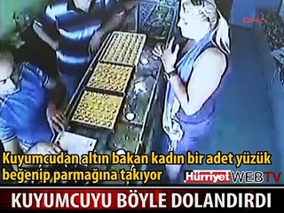 KUYUMCUDAKİ OLAY GÜVENLİK KAMERASINDA