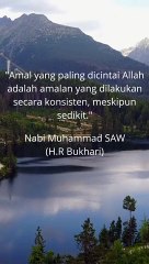 Beramal walaupun sedikit tapi dengan konsisten !!