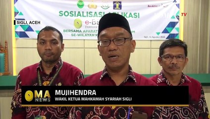 Mahkamah Syariah Sigli Sosialisasikan e-Berpadu ke Sejumlah Instansi di Kabupaten Pidie  - MA NEWS