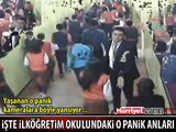 OKULDAKİ PANİK ANLARI KAMERADA