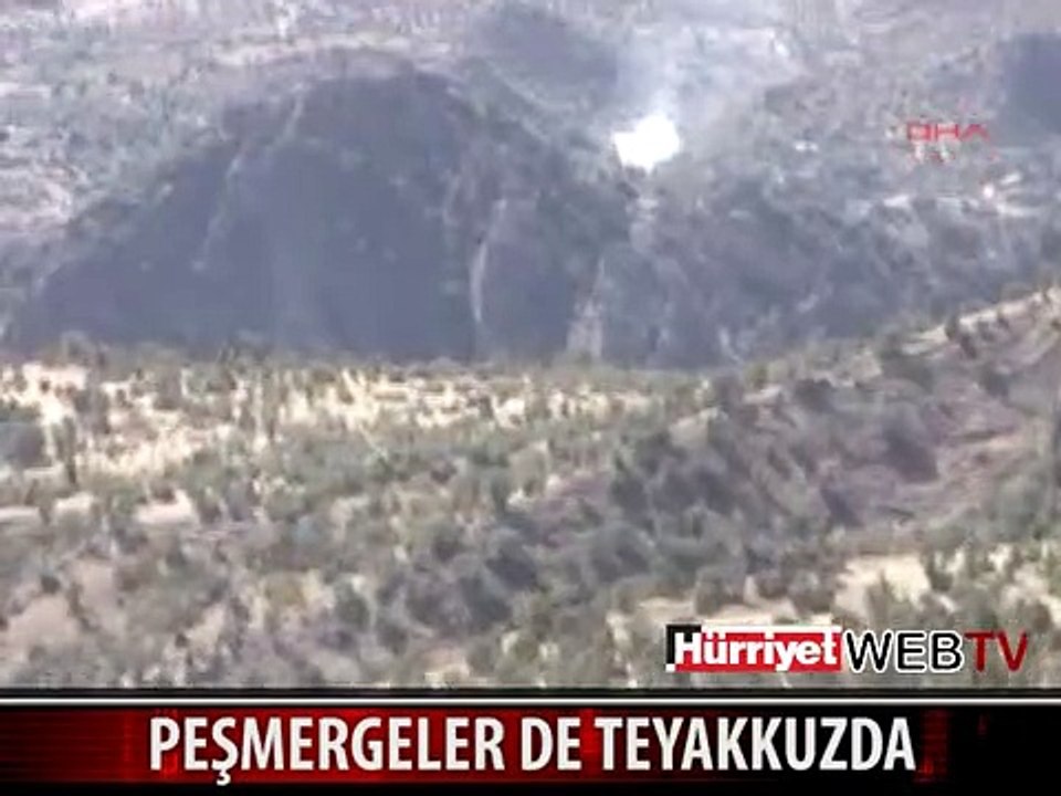 DAĞLARIN DORUKLARINDA PEŞMERGELER DE NÖBETTE