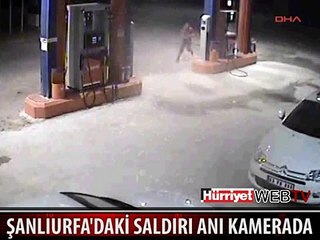 İŞTE BENZİN İSTASYONUNDAKİ SALDIRI ANI