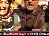 ŞEHİDİ 10 BİN KİŞİ SON YOLCULUĞUNA UĞURLADI