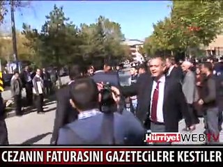 ADLİYE ÇIKIŞI GAZETECİLERE SALDIRDILAR