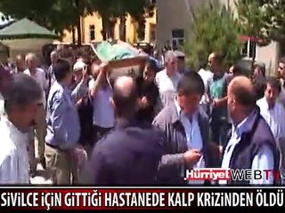 HASTANEYE SİVİLCE İÇİN GİTTİ KALP KRİZİNDEN ÖLDÜ