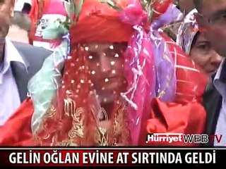 GELİNİ DAMAT EVİNE BÖYLE GETİRDİLER