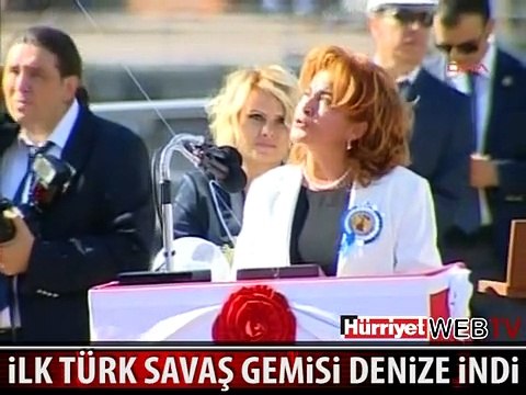 İLK MİLLİ SAVAŞ GEMİMİZ BÖYLE DENİZE İNDİRİLDİ