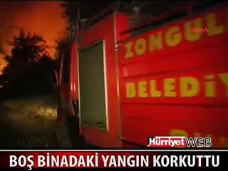 HERKESİN GÖZÜ ÖNÜNDE ALEV ALEV YANDI