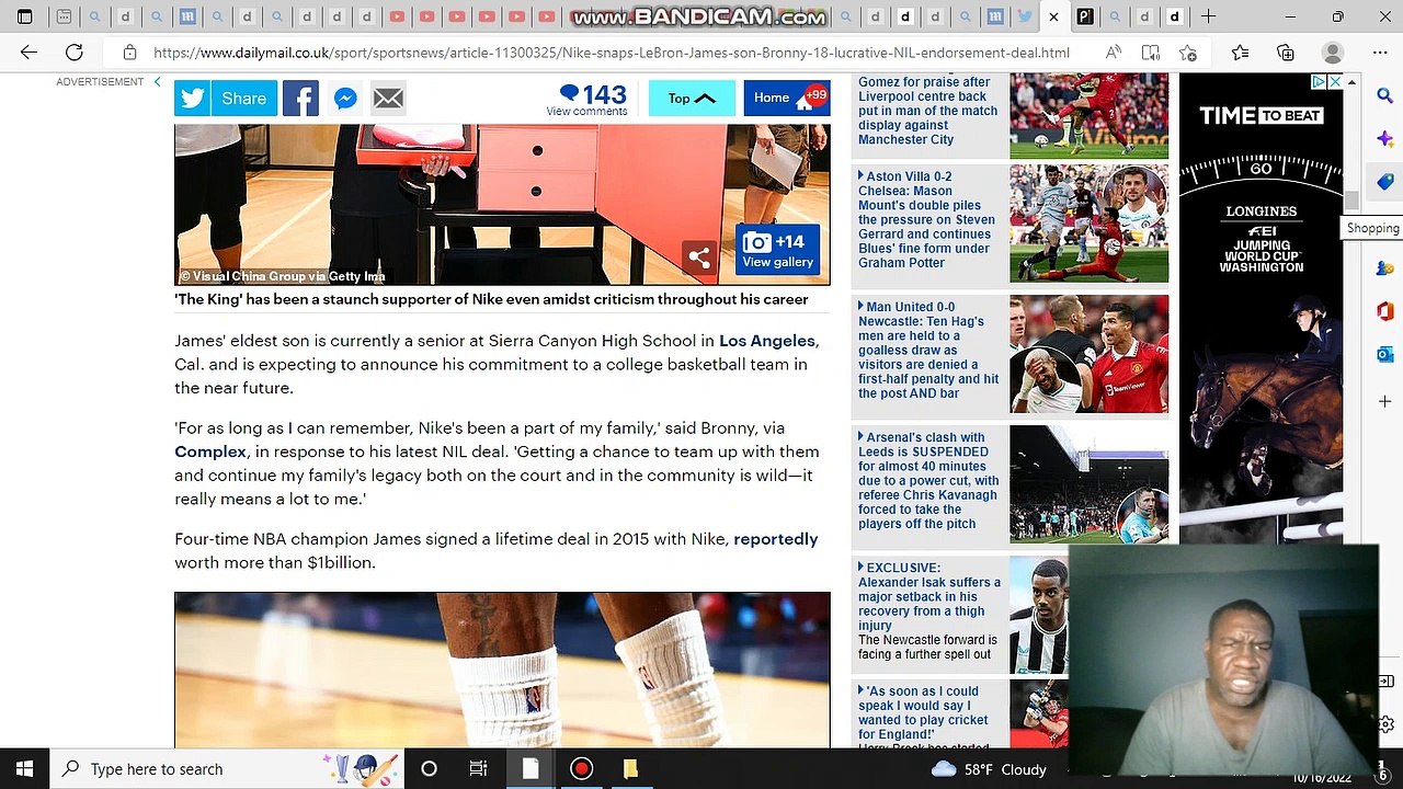 BRONNY JAMES JUST SIGHNED WITH NIKE FOR 1 BILLION LIFE TIME CONTRACT