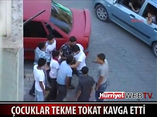 ÇOCUKLAR TEKME TOKAT BİRBİRİNE GİRDİ