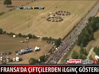 ÇİFTÇİLERDEN MUHTEŞEM GÖSTERİ